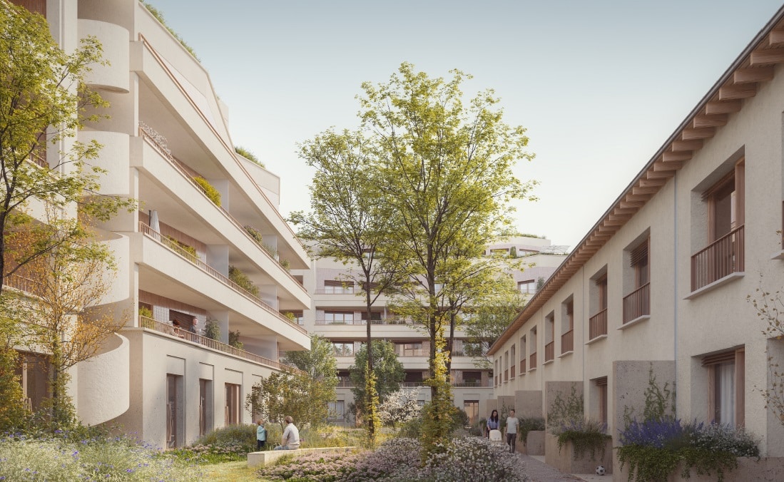 BATI LYON NOVA vue parc R2DUITE